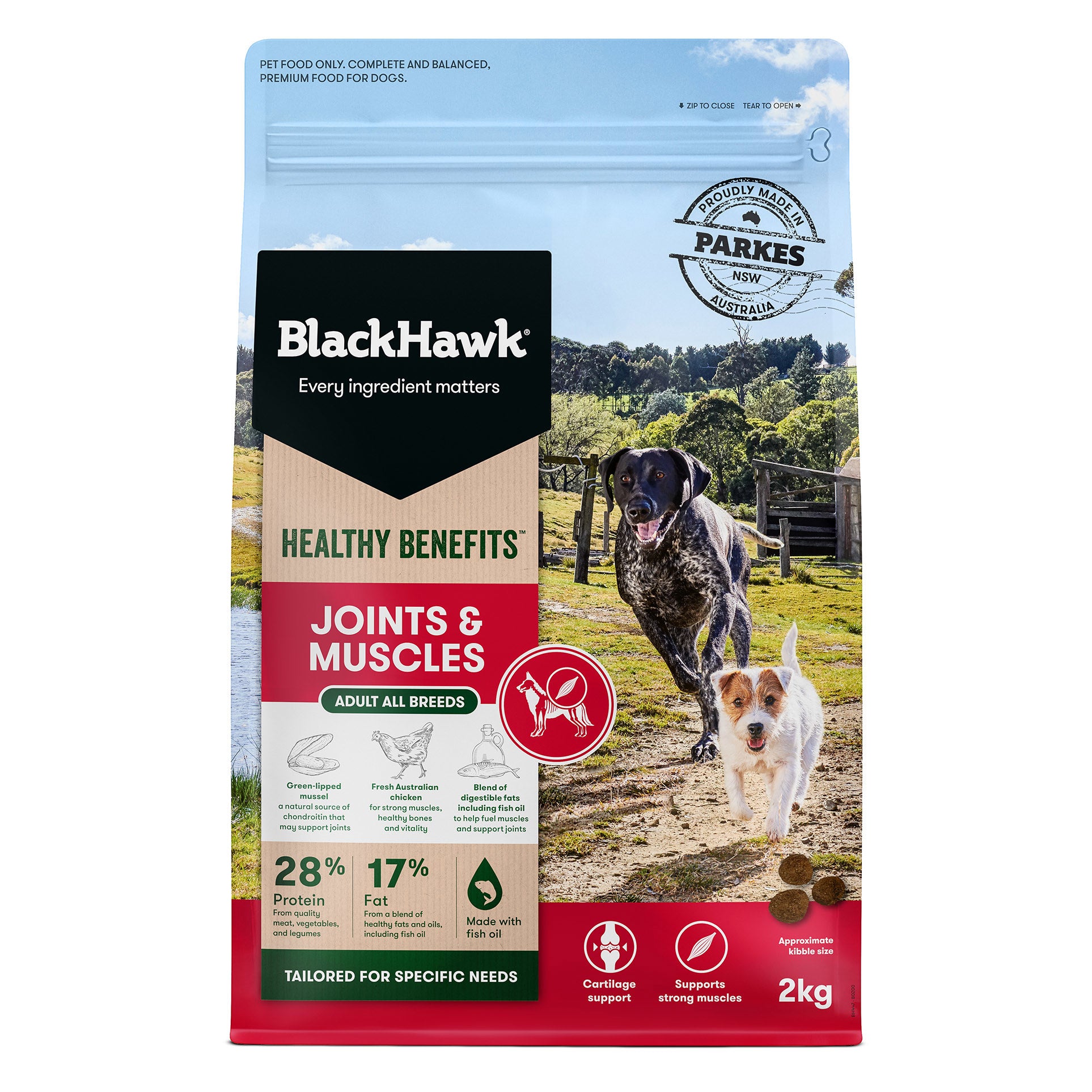 Black Hawk Healthy Benefits Joints & Muscles Dog Food