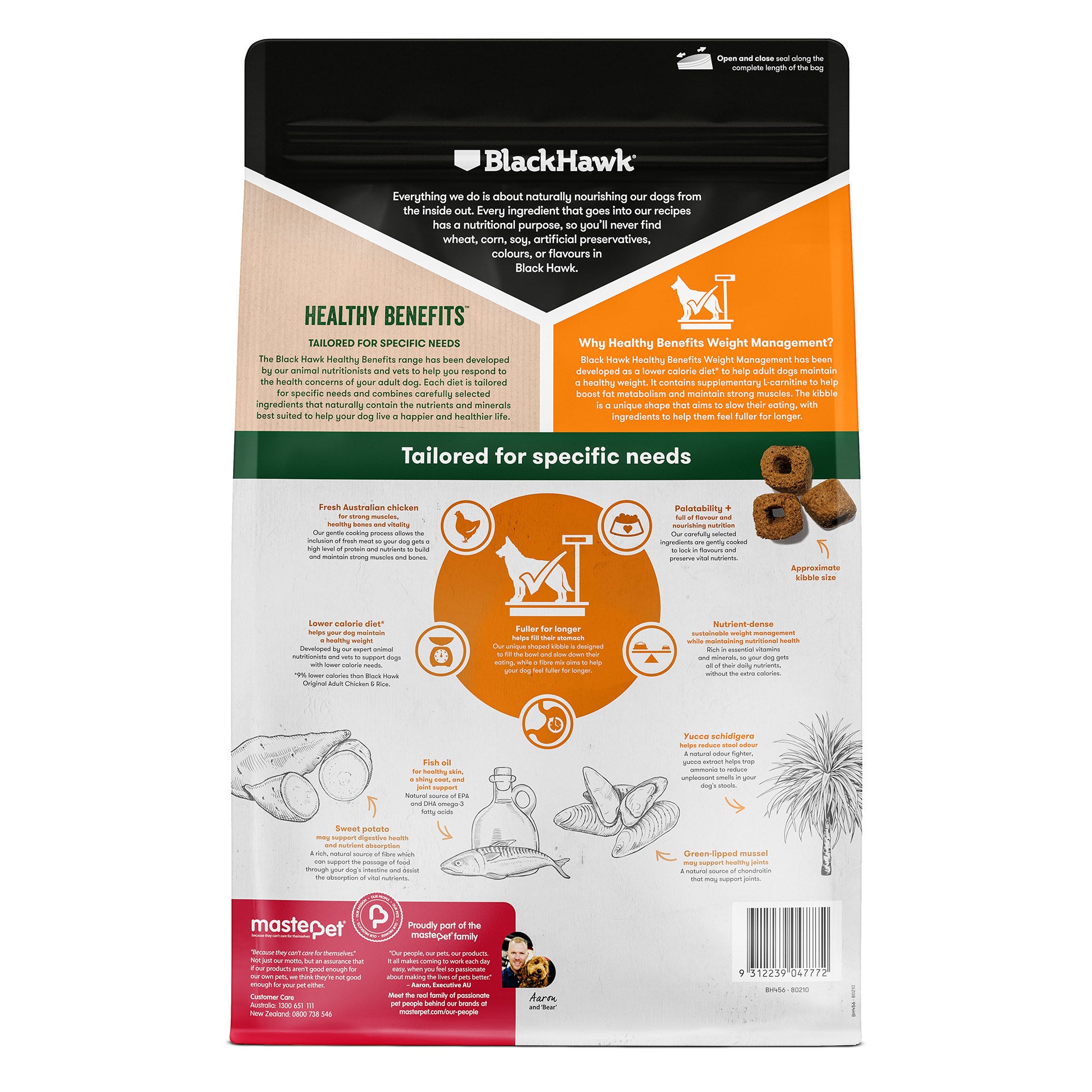 Black Hawk Healthy Benefits Weight Management Dog Food