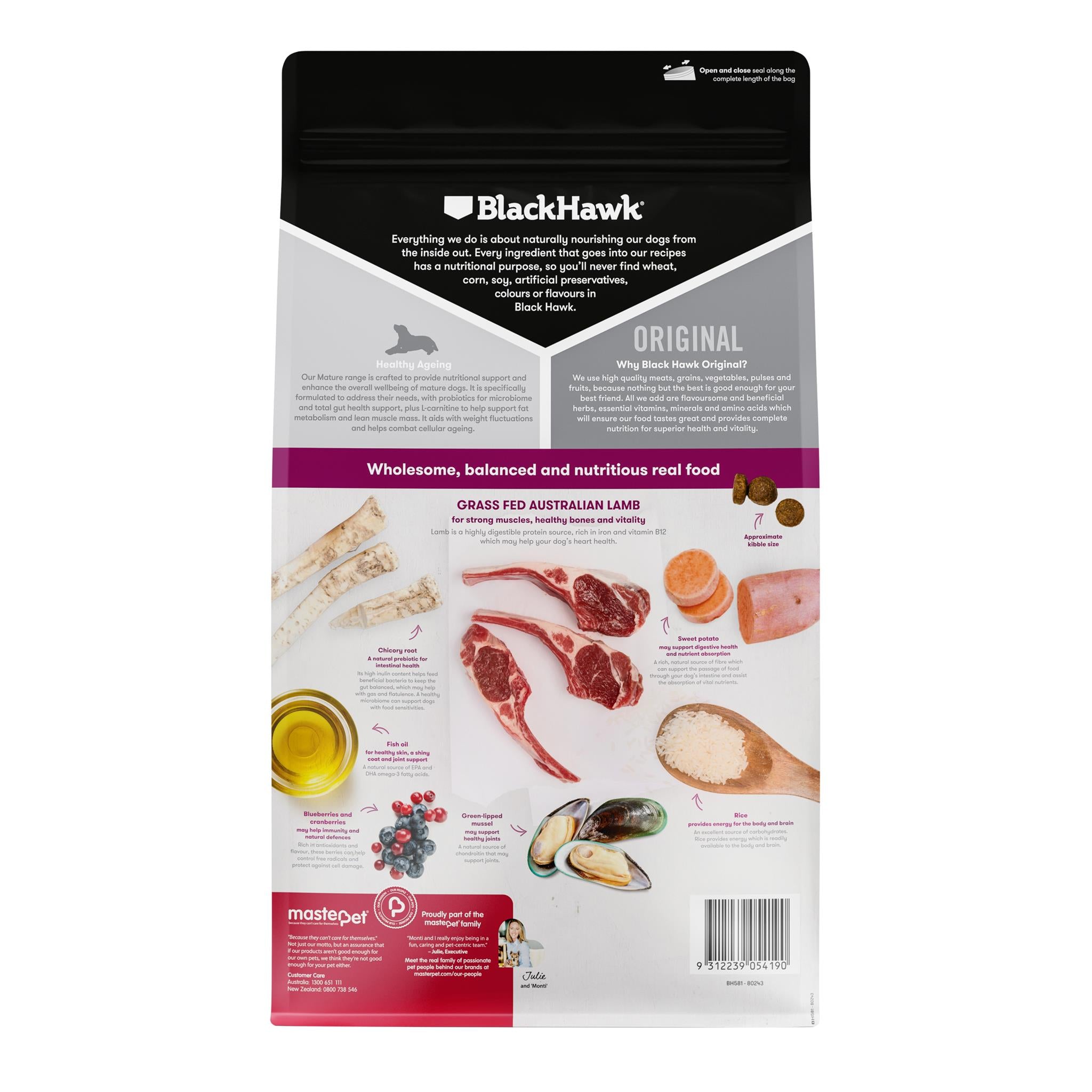 Black Hawk Mature Dog Lamb & Rice