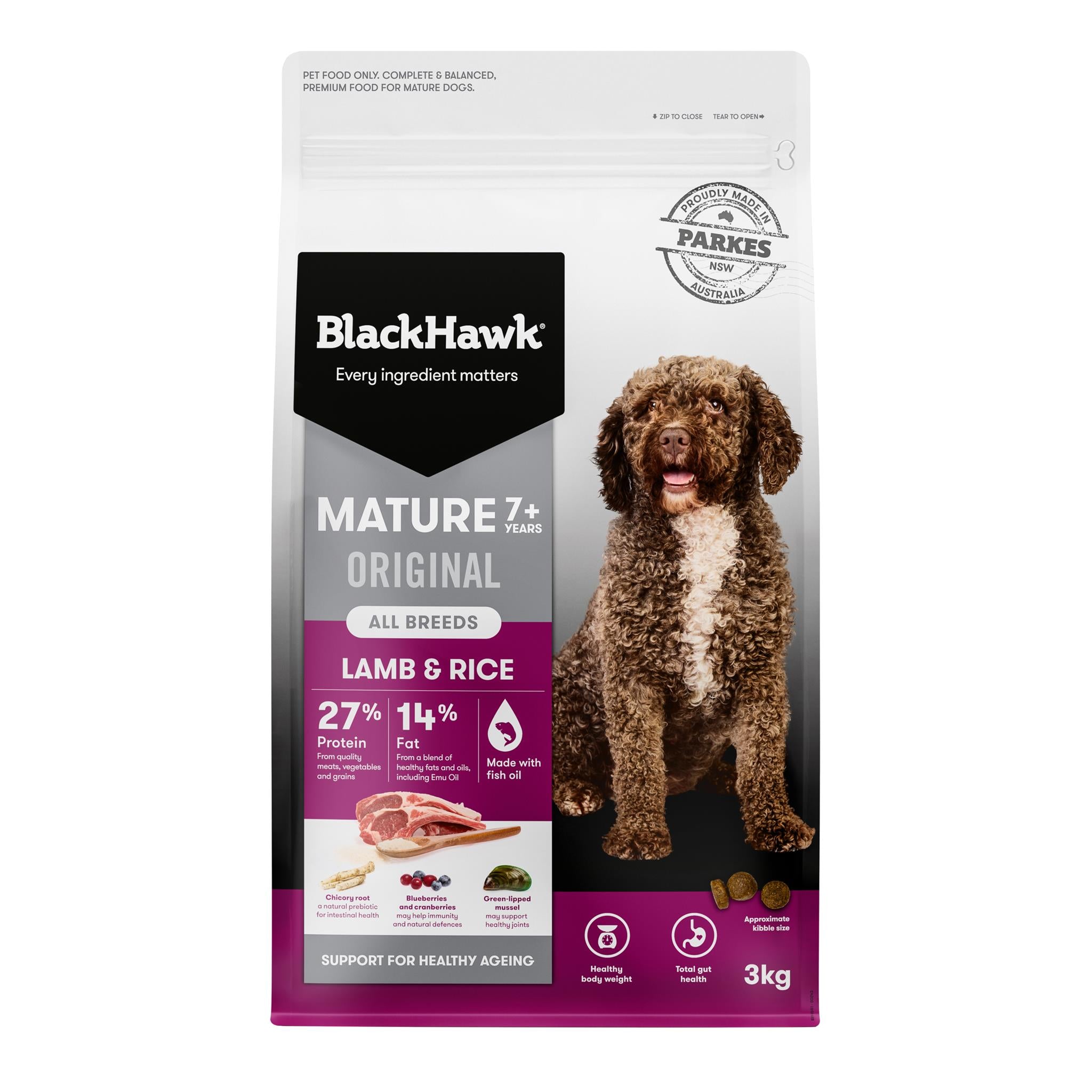 Black Hawk Mature Dog Lamb & Rice