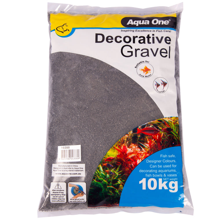 Aqua One Gravel Black Silica 10KG