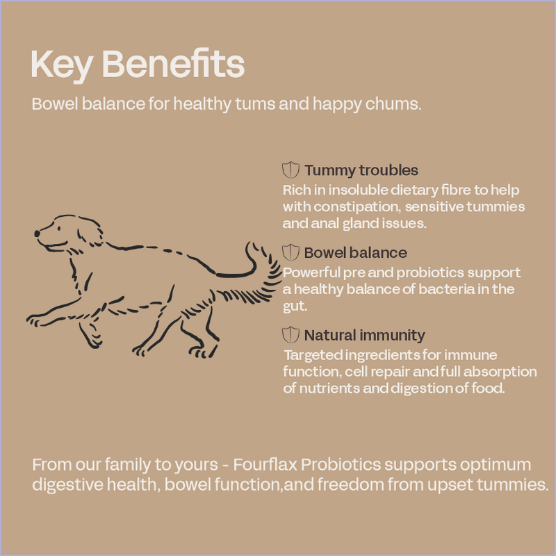 Fourflax Canine Probiotics 200G