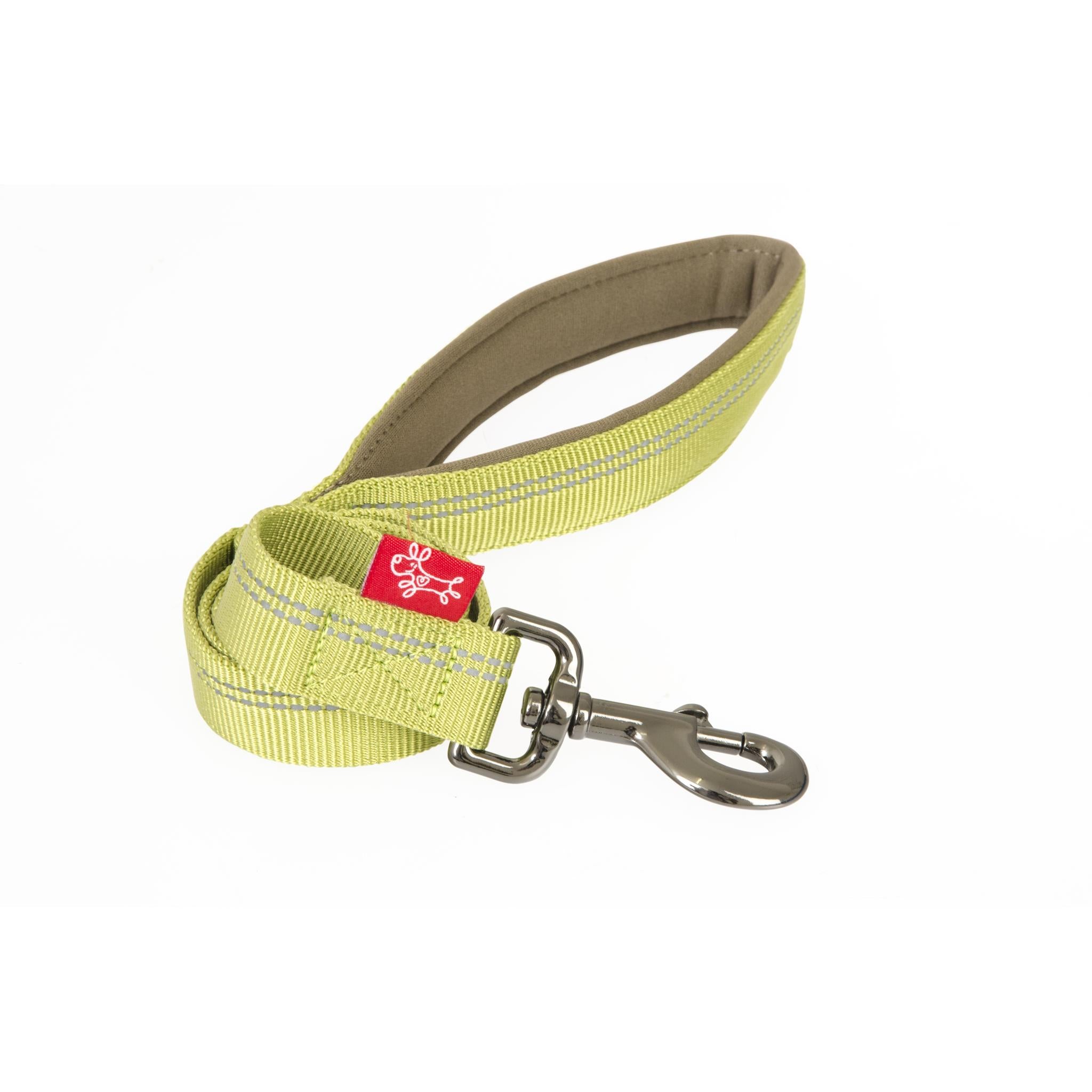 Yours Droolly Dog Lead Reflective Green 120cm