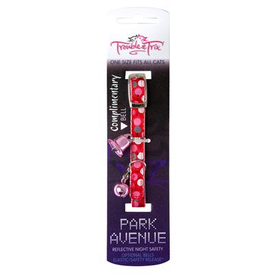 Trouble And Trix Park Avenue Cat Collar Circle Red