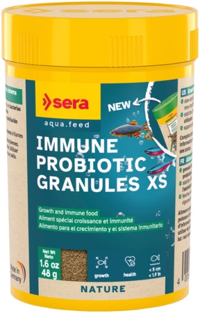 sera Immune Probiotic Granules XS - Fish Tank Food - 100ml / 48g-250ml / 120g-10L / 5.4kg