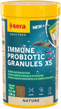 sera Immune Probiotic Granules XS - Fish Tank Food - 100ml / 48g-250ml / 120g-10L / 5.4kg