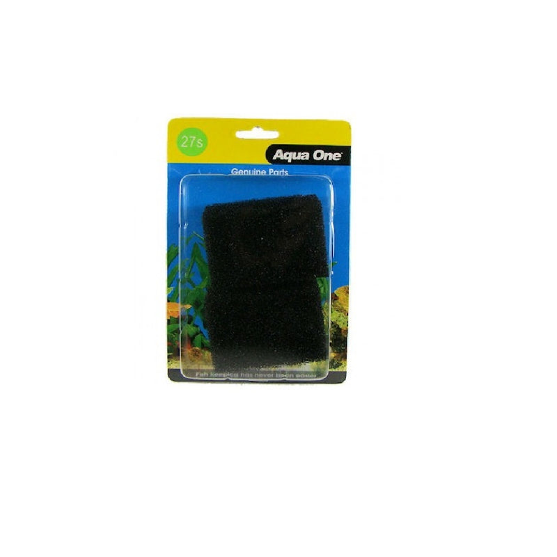 Aqua One Black Filter Sponge 103F 2 Pack (27S)