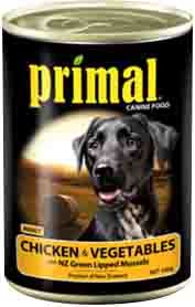 Primal Adult Dog Grain Free Chicken Can 395G