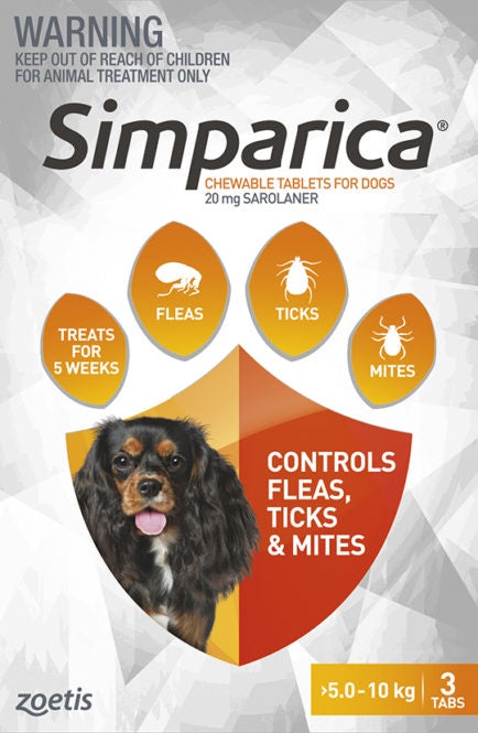 Simparica Chewable 5-10KG 3 Pack