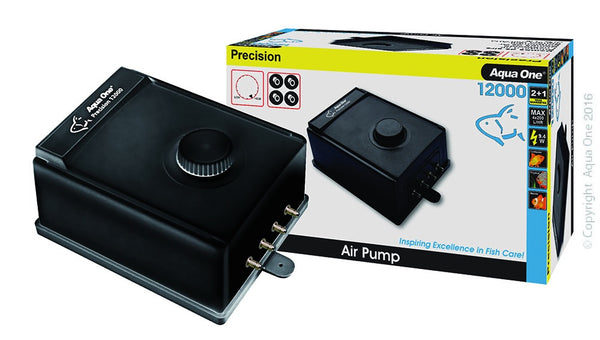 Aqua One Precision Air Pump 4 Outlet 12000