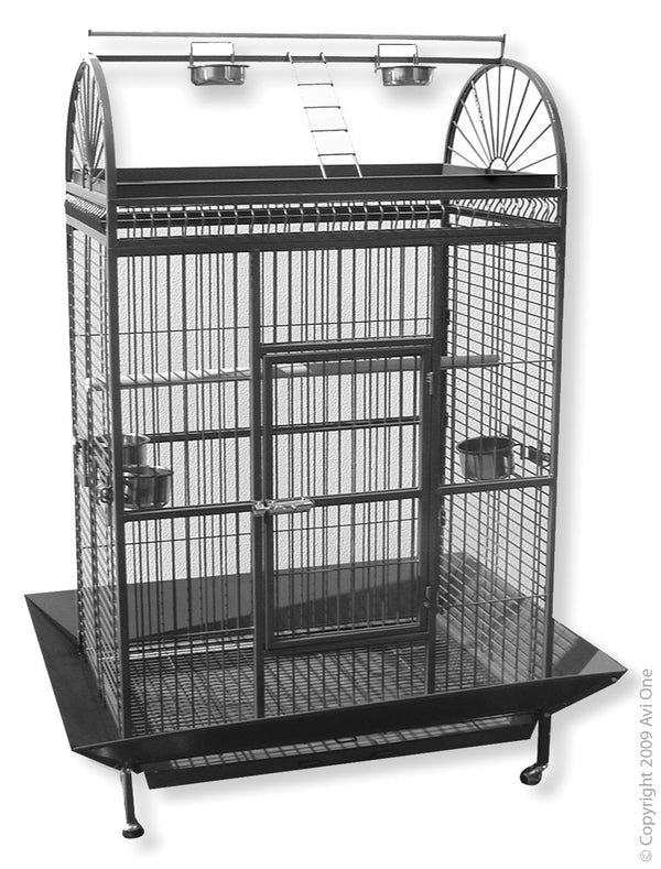 Avi One 212 Parrot Cage Silver/Black
