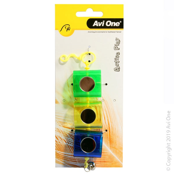 Avi One 3 Rectangle Boxes with Mirror & Bell 20cm