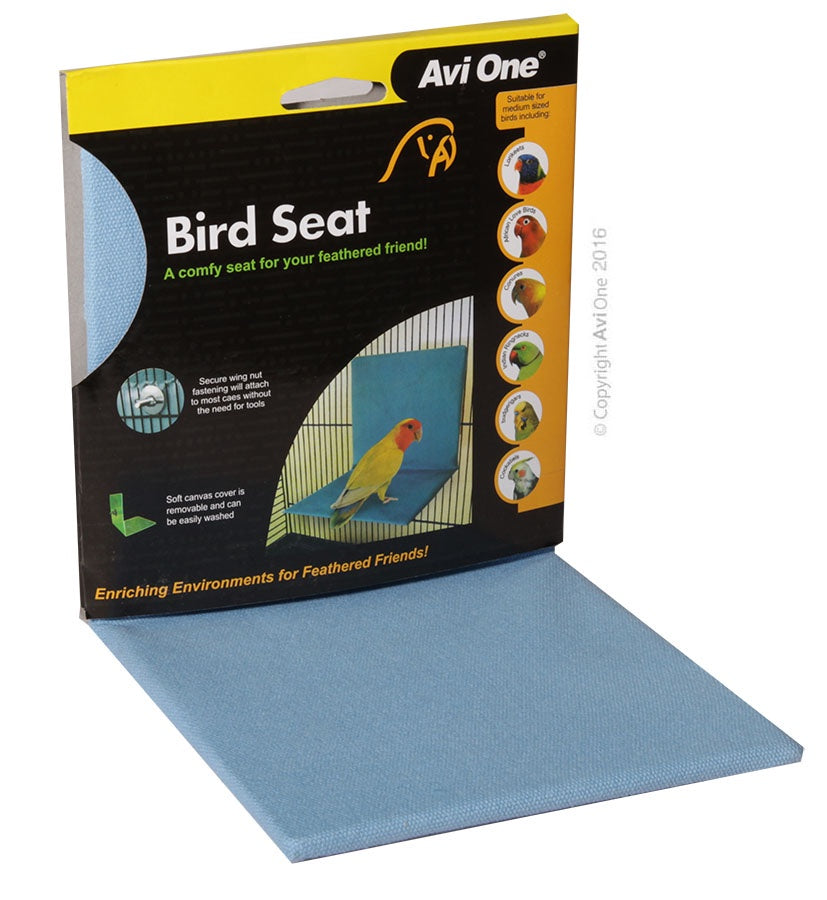 Avi One Bird Seat Perch Blue