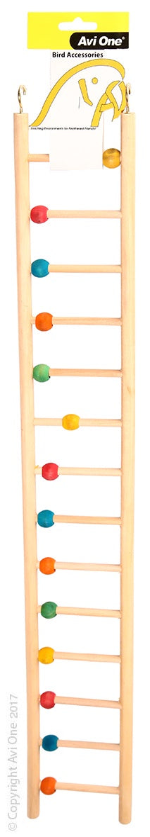 Avi One Wooden Ladder with Beads 14 Rung