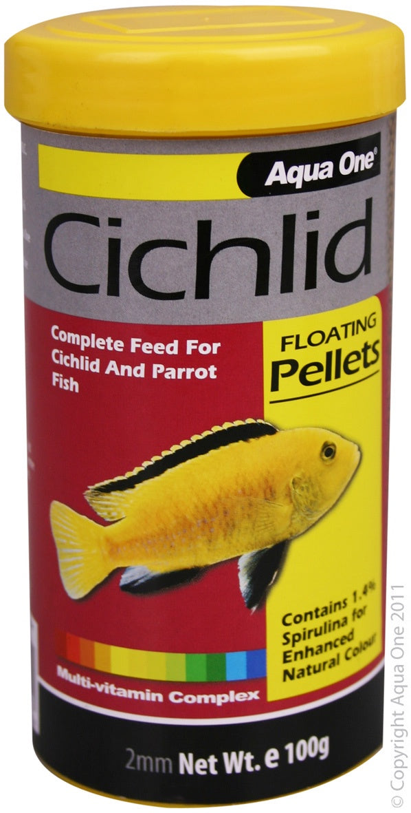 Aqua One Cichlid Floating Pellet 100G