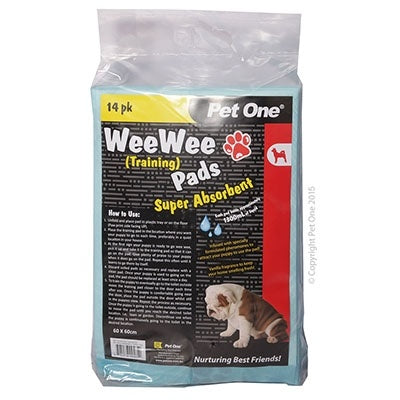 Pet One Wee Wee Training Pads 14 Pack