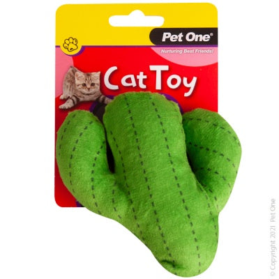 Pet One Plush Cactus Green 11.5cm