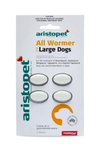 Aristopet All Wormer Large Dogs 4 Pack