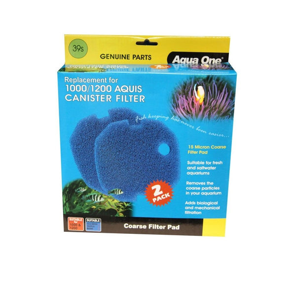 Aqua One Blue Filter Sponge Aquis 1000/1200 2 Pack (39S)