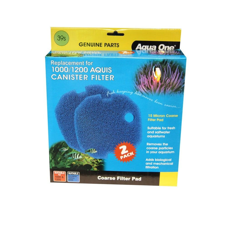 Aqua One Blue Filter Sponge Aquis 1000/1200 2 Pack (39S)