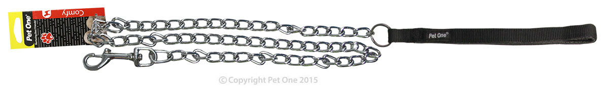 Pet One Padded Chain Dog Lead 2.5mm 120cm