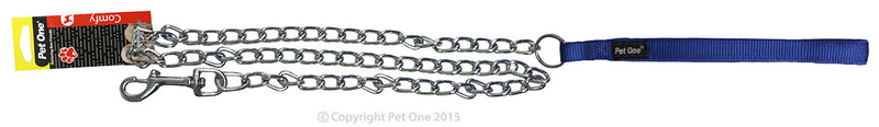 Pet One Padded Chain Dog Lead 2.5mm 120cm