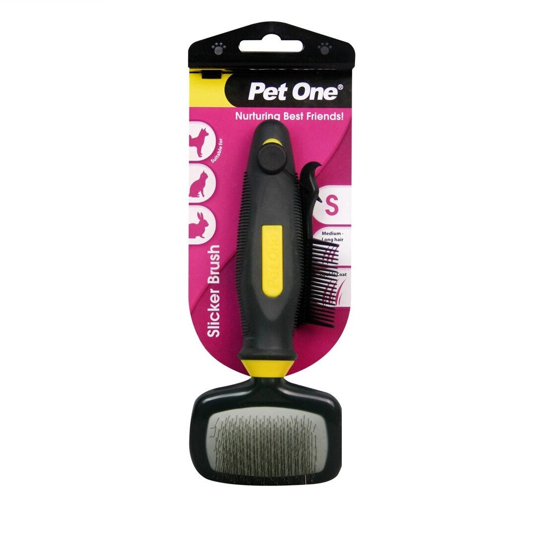 Pet One Cat & Small Animal Grooming Slicker Brush Small