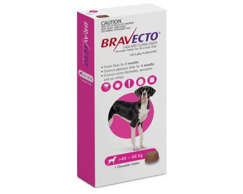 Bravecto Chewable Tablet X-Large Dog 40-56KG