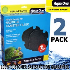 Aqua One Black Filter Sponge Pads Nautilus 2 Pack (82S)