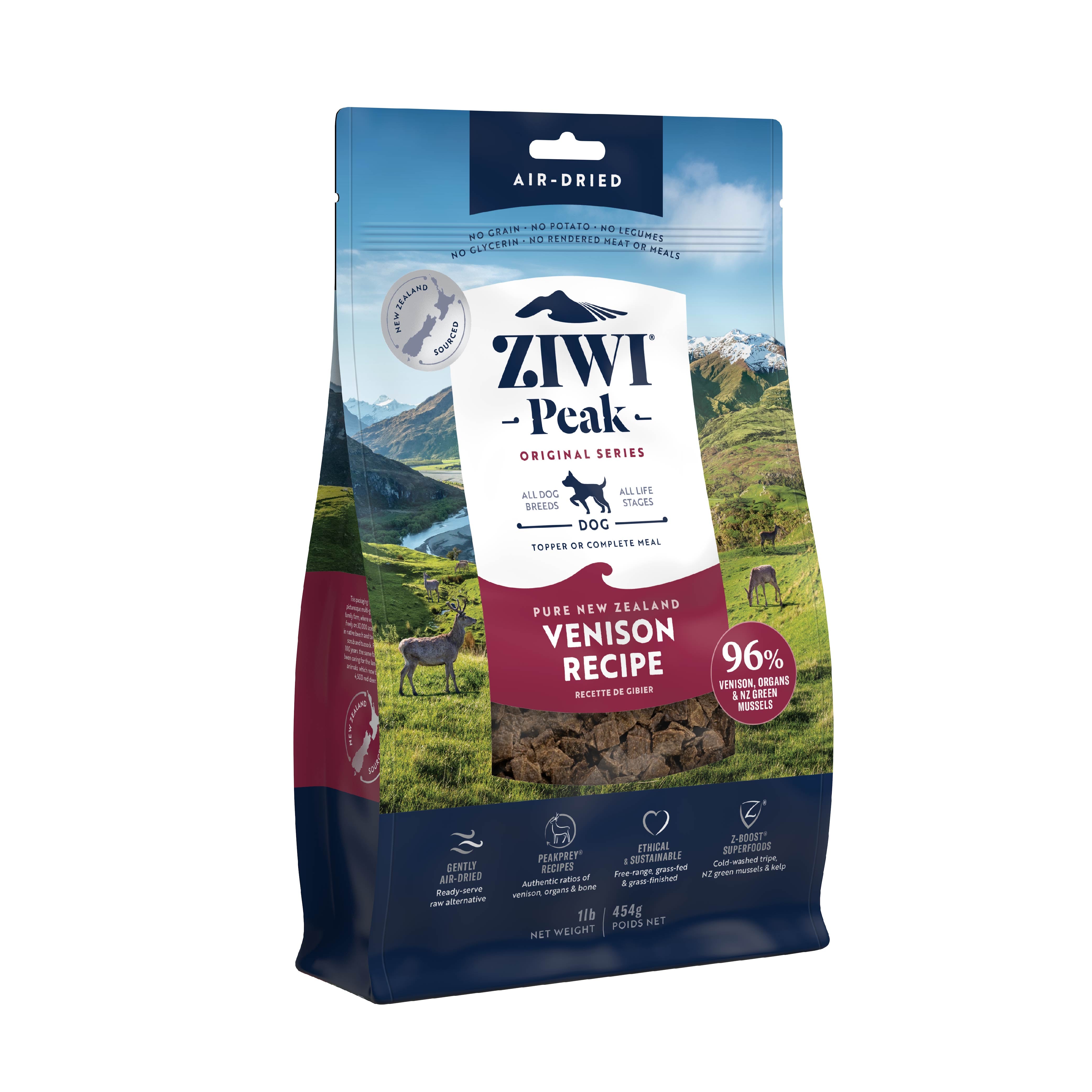 Ziwi Peak Dog Air Dried Venison 454G