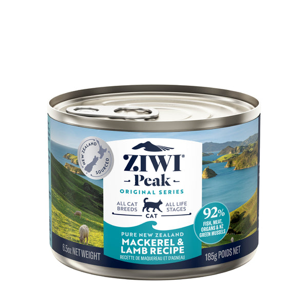 Ziwi Peak Cat Mackerel & Lamb Can 185G 12 Pack