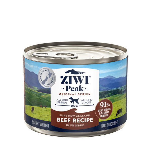 Ziwi Peak Dog Beef Can 170G 12 Pack