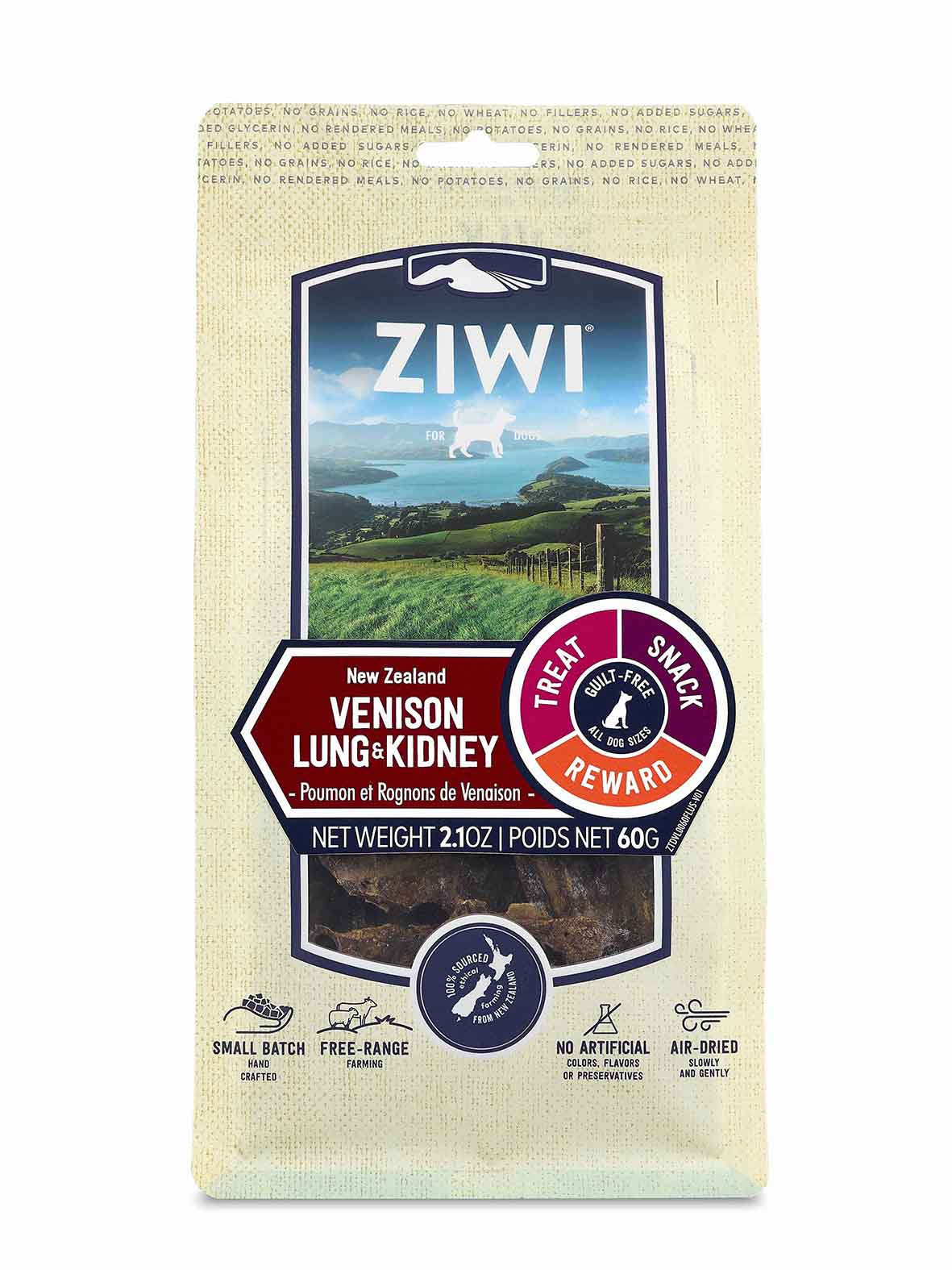 Ziwi Peak Dog Treat Venison Lung & Kidney