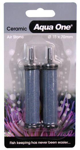Aqua One Air Stone Ceramic 7 x 1.5cm 2 Pack