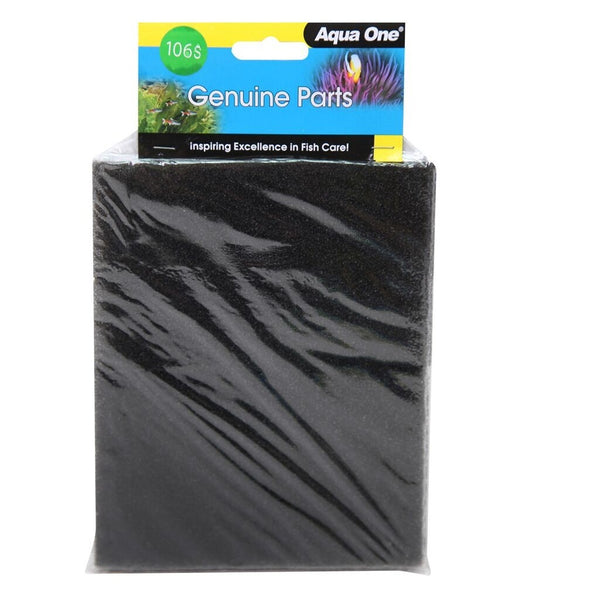 Aqua One Black Filter Sponge Ecostyle 61 2 Pack (106s)