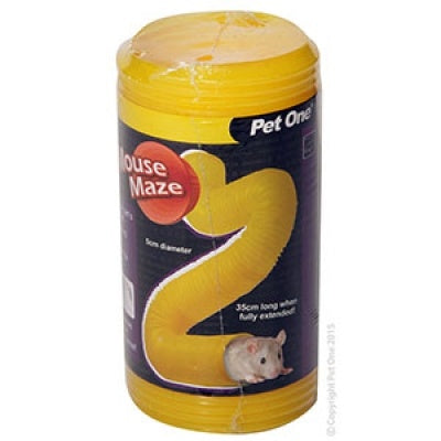 Pet One Mouse Tunnel Yellow Small