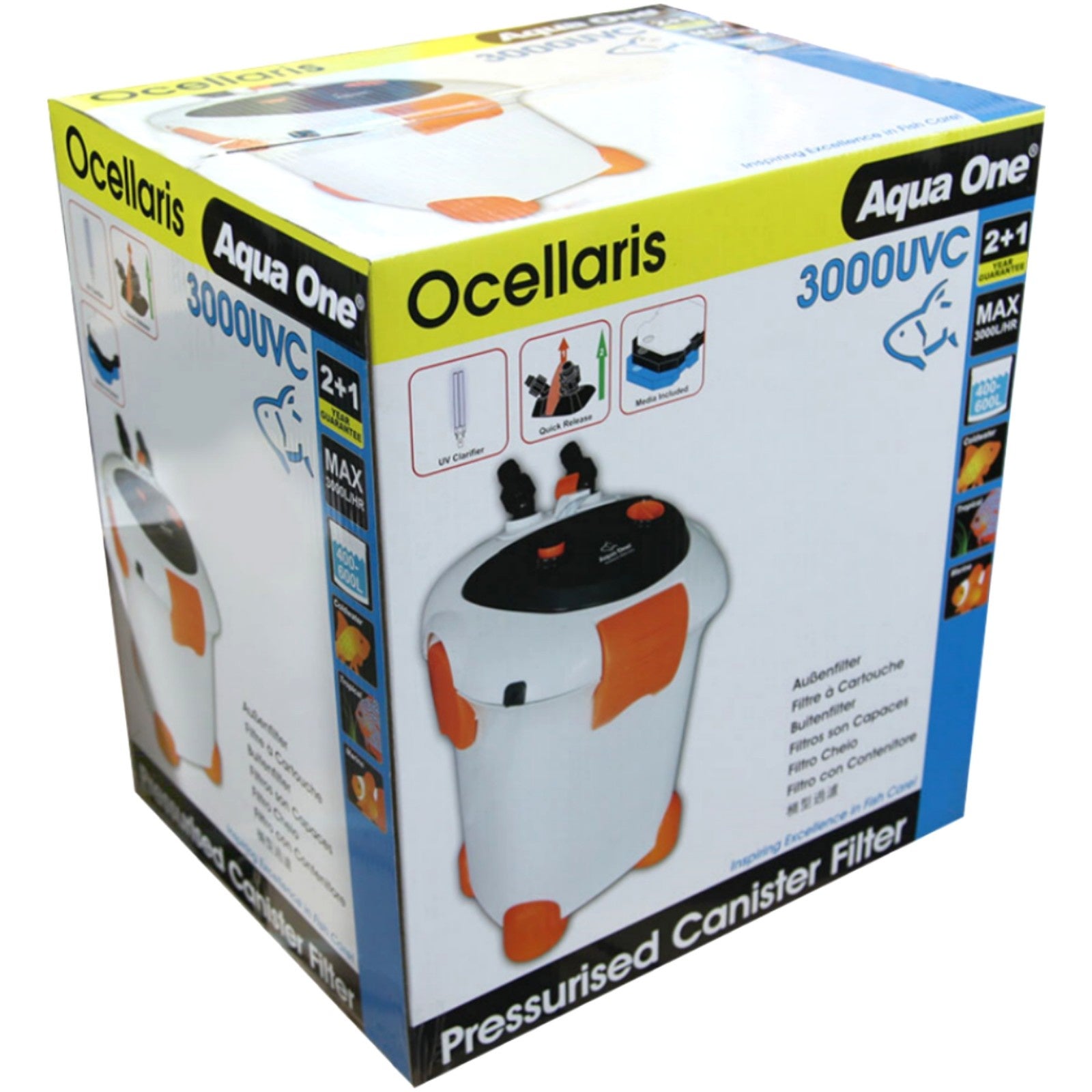 Aqua One Ocellaris Canister Filter 3000 UVC