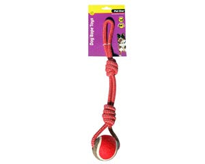 Pet One Rope 2 Knot With Tennis Ball 43cm