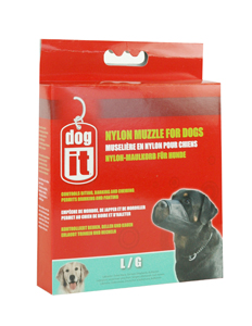 Dogit Nylon Muzzle Black Large