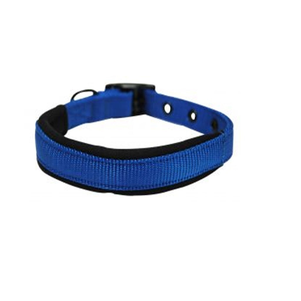 Yours Droolly Dog Collar Foam Blue Medium