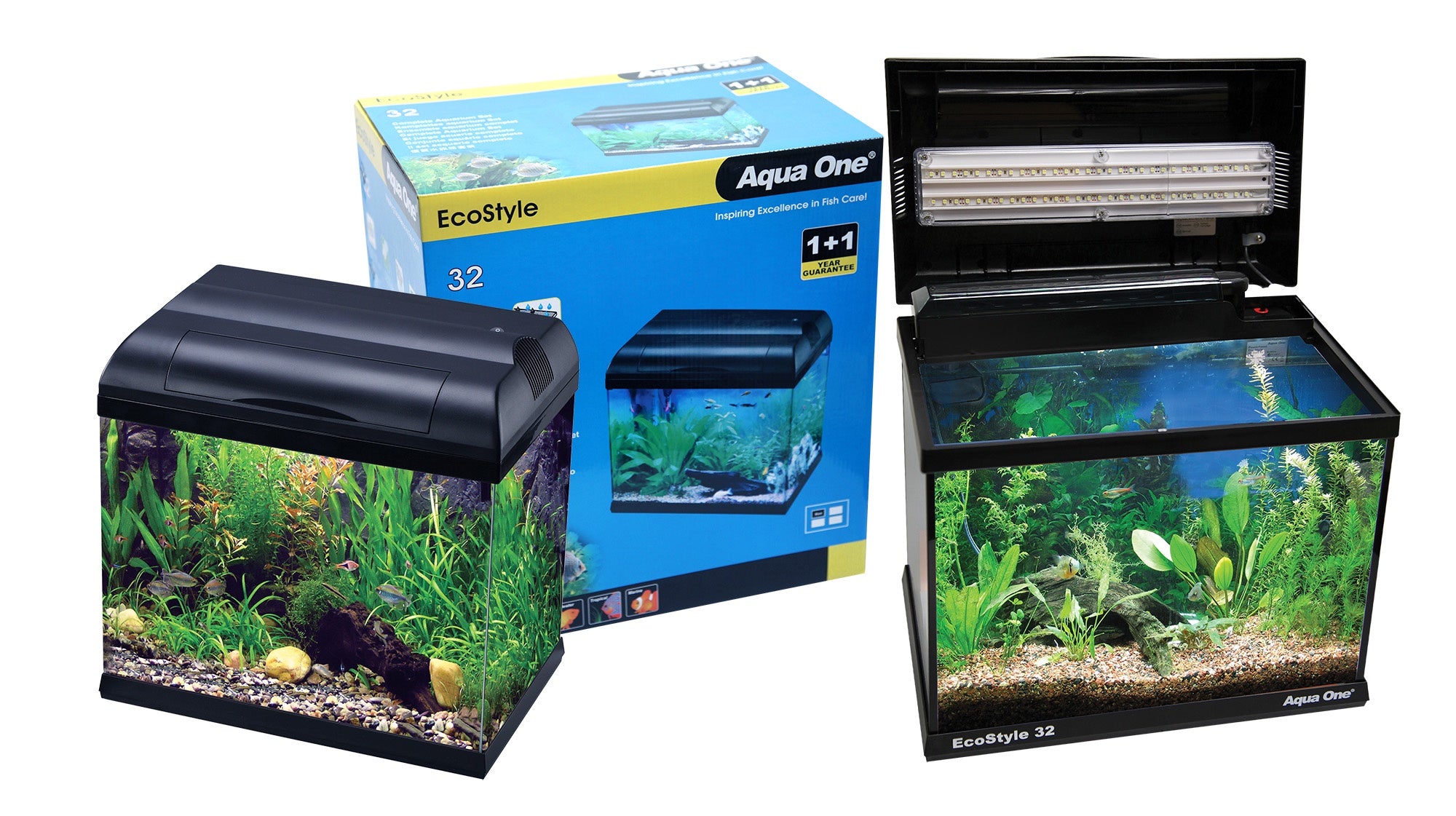 Aqua One Ecostyle 32 Aquarium Black 14L