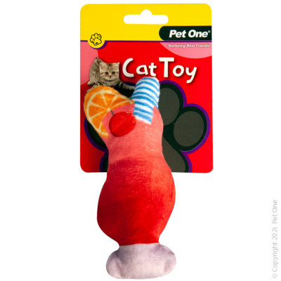 Pet One Plush Meowjito Red 14cm