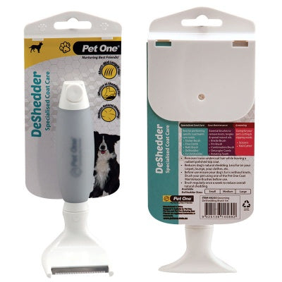 Pet One Grooming De Shedder Brush Small