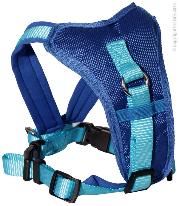 Pet One Dog Harness Padded Blue X-Small