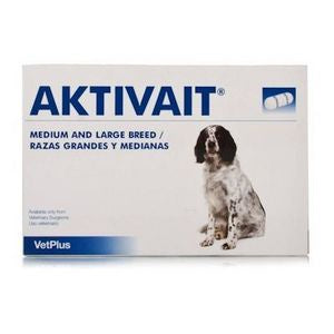 Aktivait Medium & Large Breed Dog Capsules 60 Pack - Veterinary Canine Renal Health 