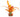 Aqua One Silk Orange Sword With Gravel Base Large - Fish Tank Decorations 