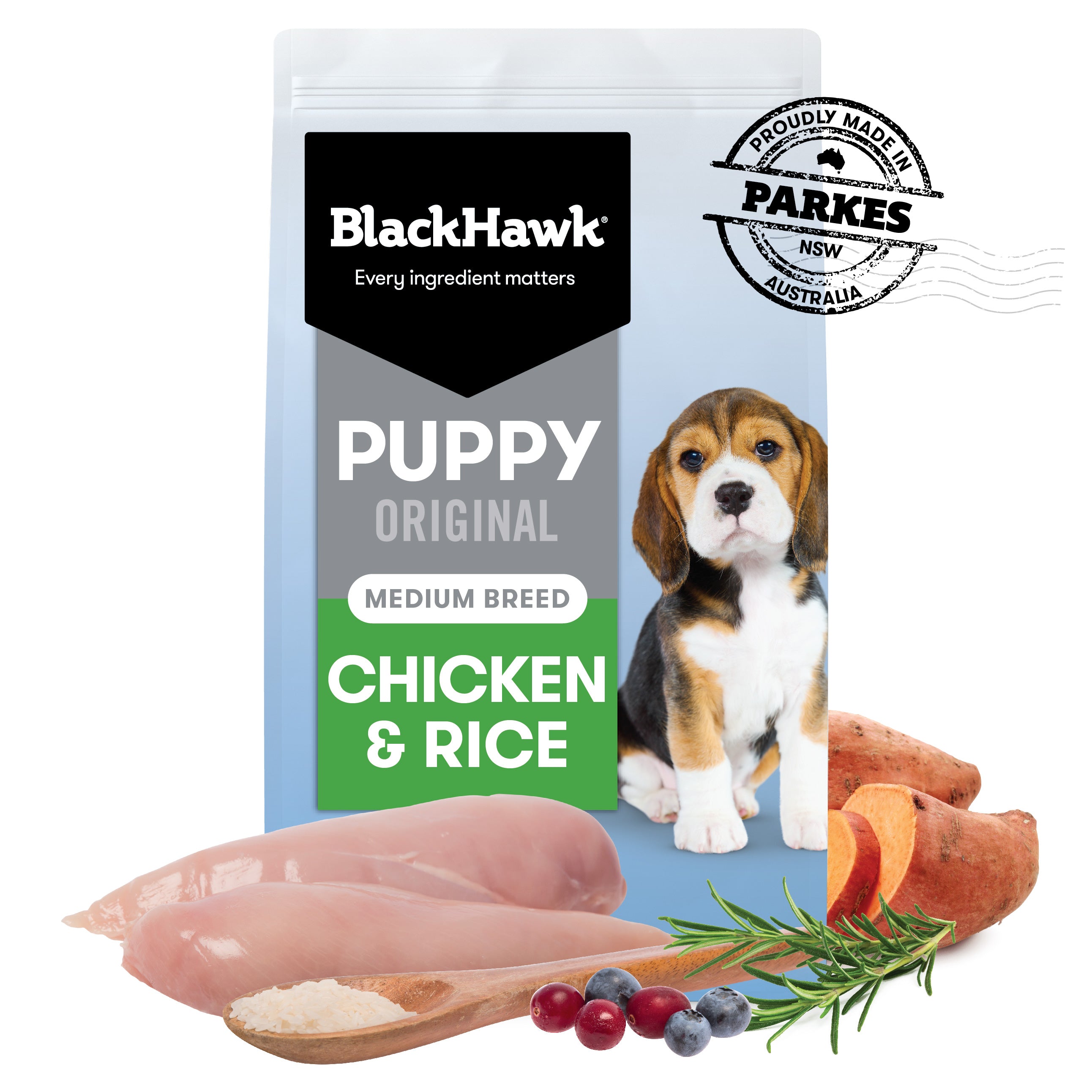 Black Hawk Medium Breed Puppy Chicken & Rice