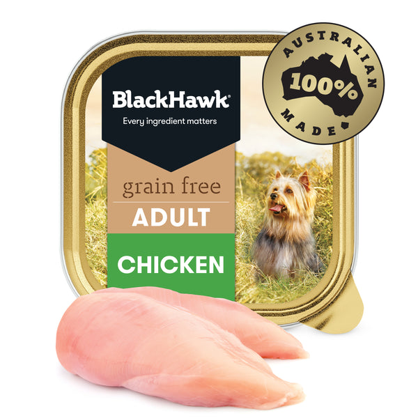 BlackHawk Grain Free Adult Dog Chicken Tin 100G