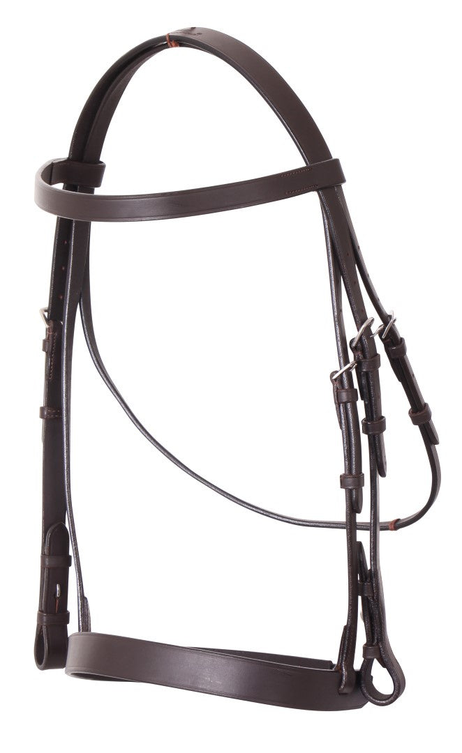 Cavallino Show Bridle With Leather Reins