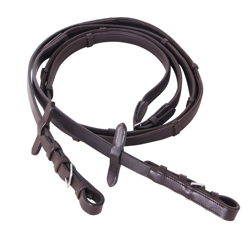 Cavallino Soft Leather Reins Brown Hack